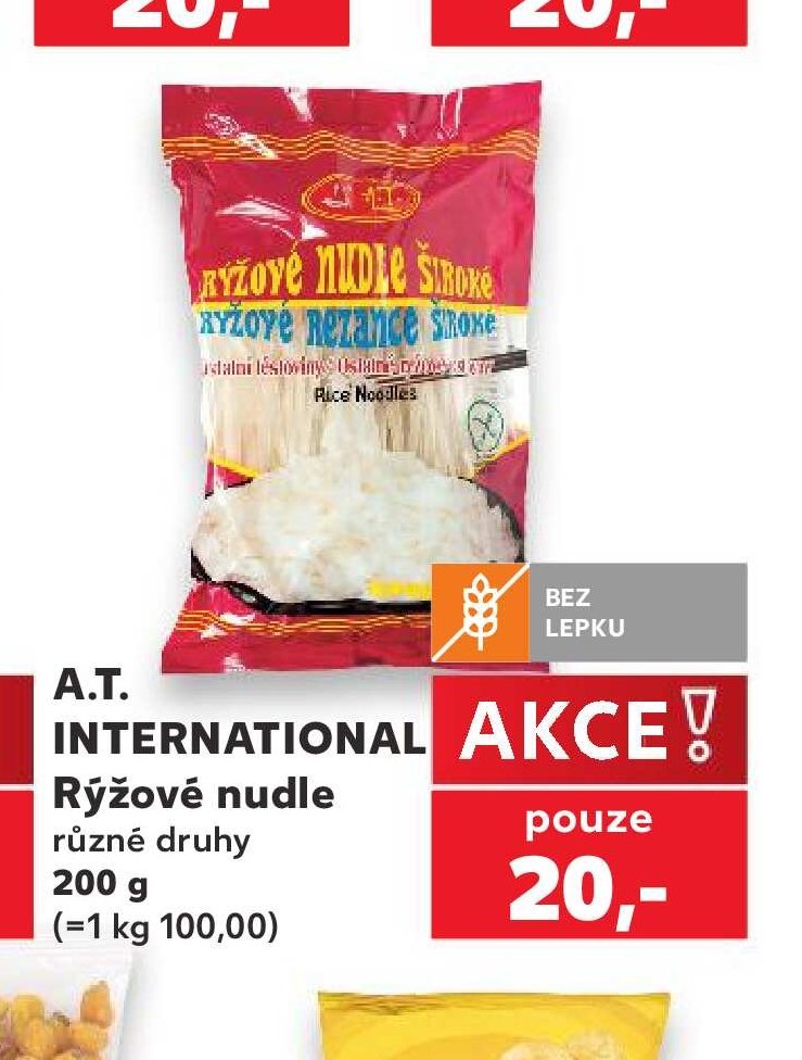 A.T. INTERNATIONAL Rýžové nudle různé druhy 200 g