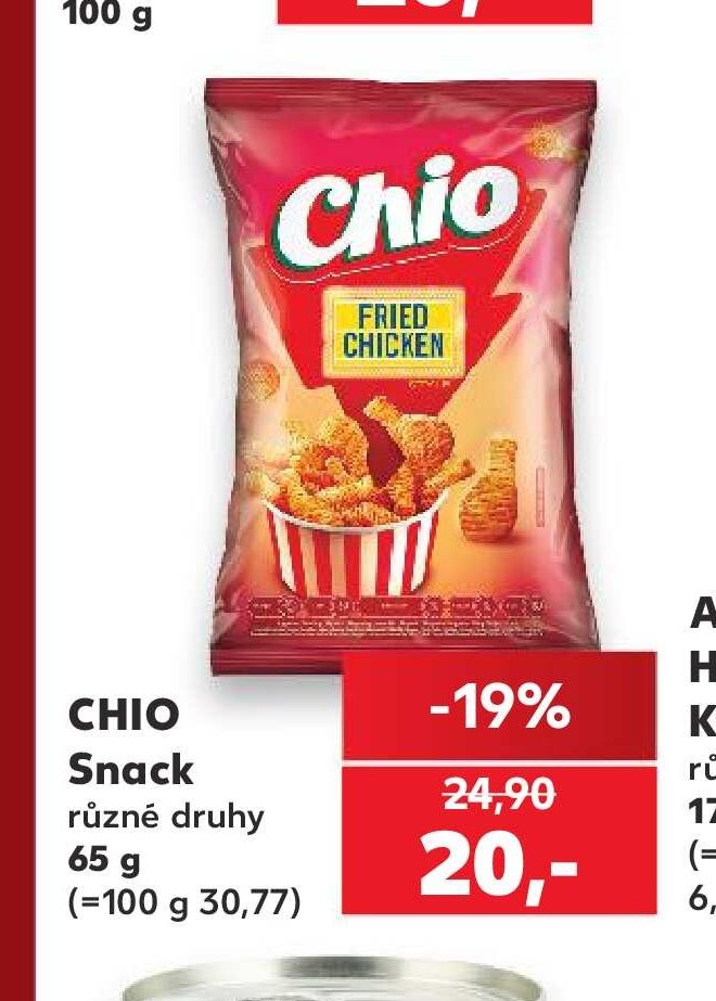 CHIO Snack různé druhy 65 g