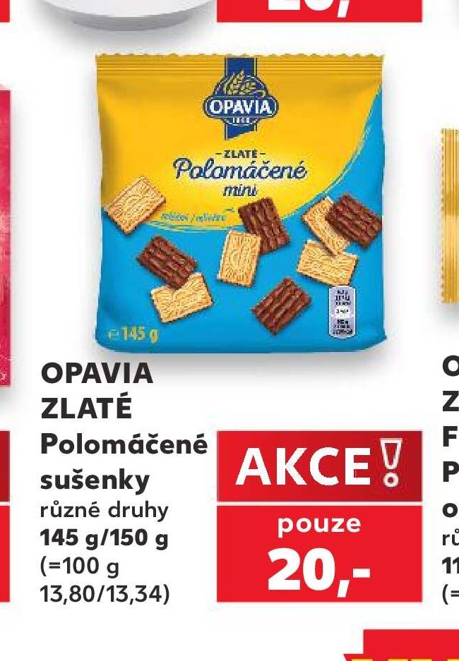 OPAVIA ZLATÉ Polomáčené sušenky