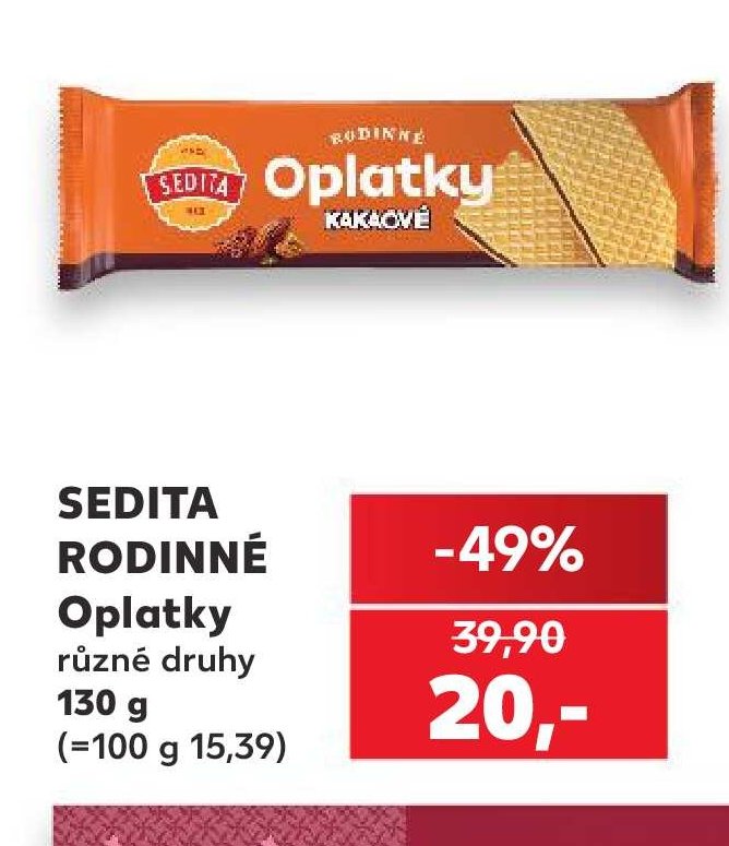 SEDITA RODINNÉ Oplatky