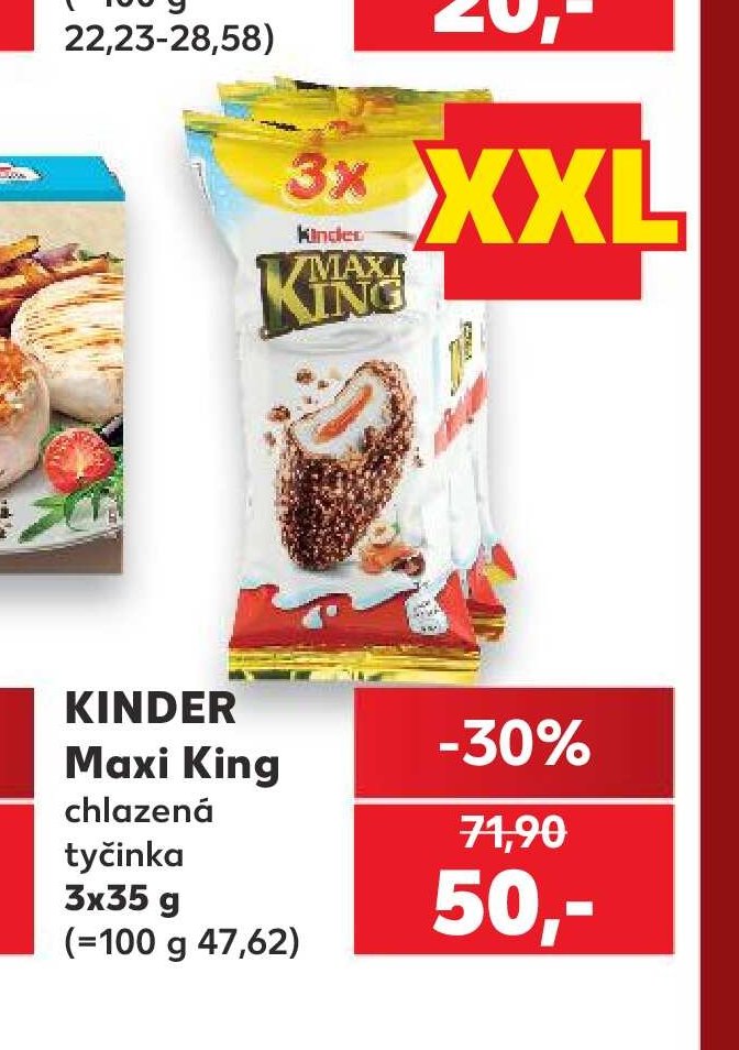 KINDER Maxi King chlazená tyčinka
