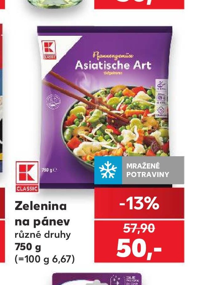 Zelenina na pánev