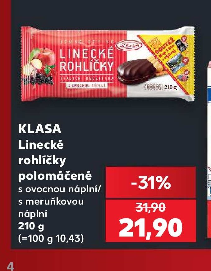 KLASA Linecké rohlíčky polomáčené