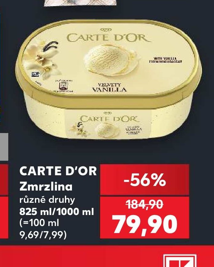 CARTE D'OR Zmrzlina