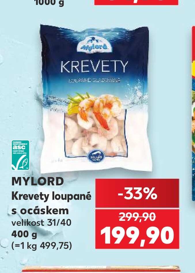 MYLORD Krevety loupané s ocáskem