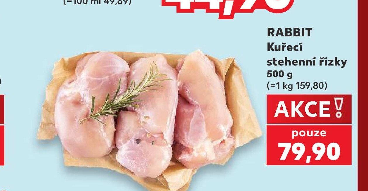 RABBIT Kuřecí stehenní řízky 500 g