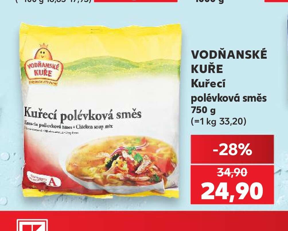VODŇANSKÉ KUŘE Kuřecí polévková směs 750 g