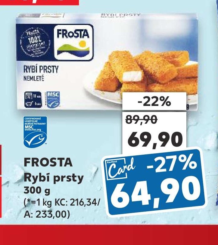 FROSTA Rybí prsty 300 g