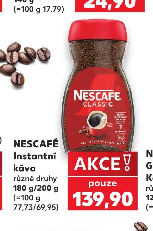 NESCAFÉ Instantní káva různé druhy 180 g/200 g