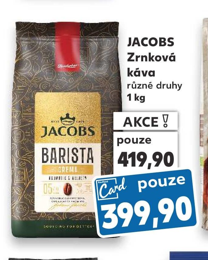 JACOBS Zrnková káva různé druhy 1 kg