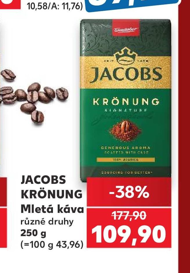JACOBS KRÖNUNG Mletá káva různé druhy 250 g