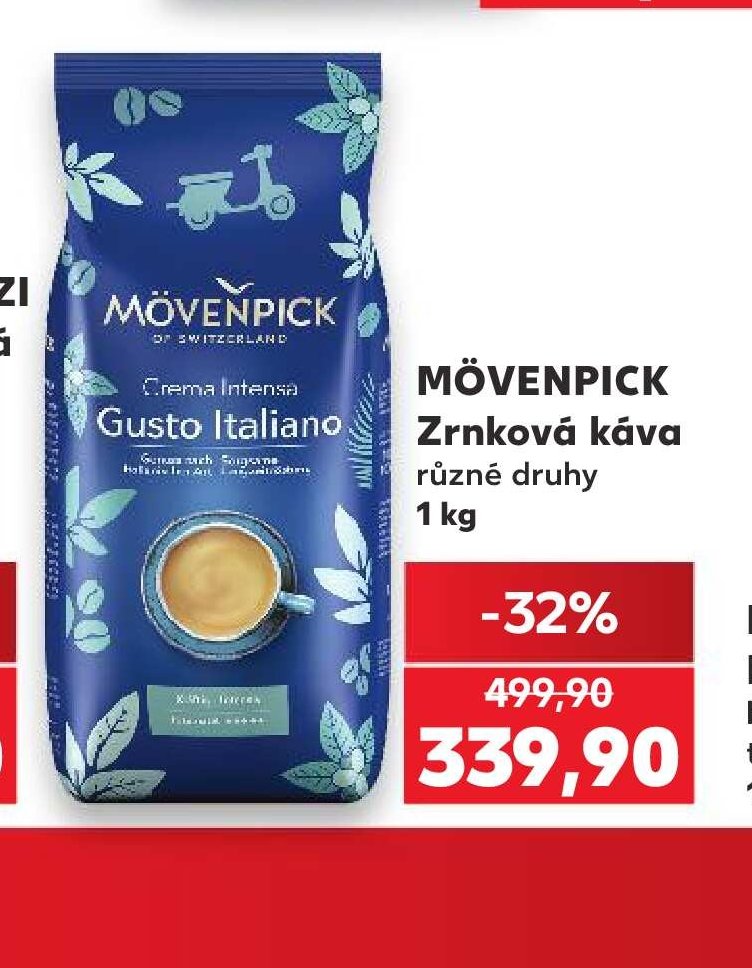 MÖVENPICK Zrnková káva různé druhy 1 kg