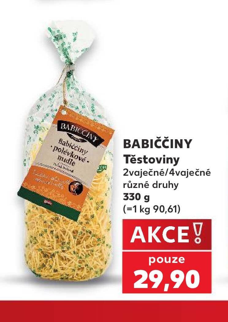 BABIČČINY Těstoviny