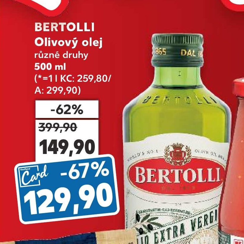 BERTOLLI Olivový olej