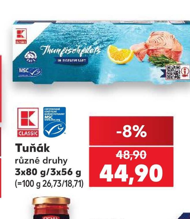 Tuňák různé druhy 3x80 g