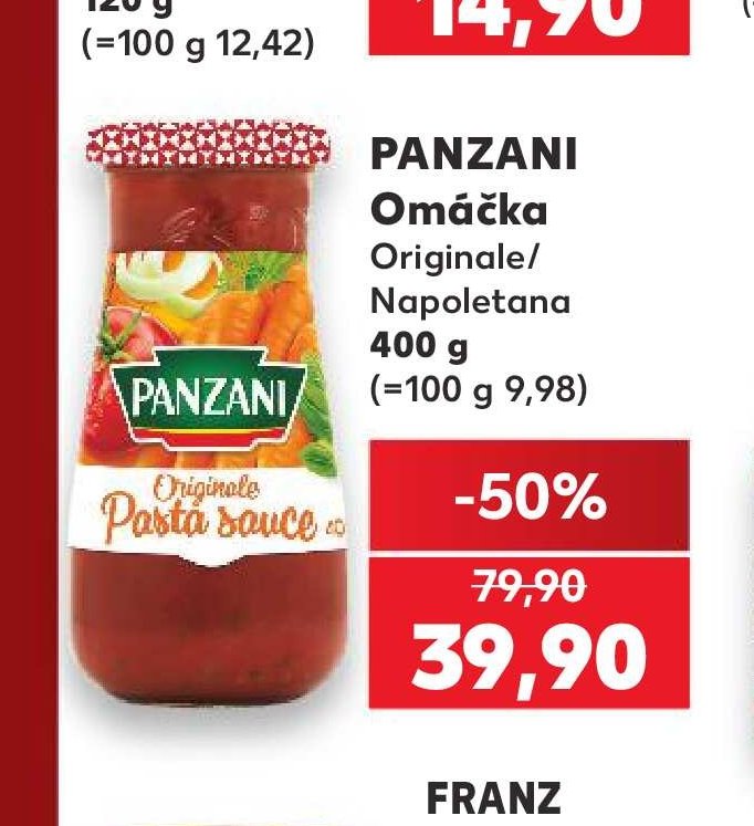 Panzani Omáčka Originále/Napoletana 400 g