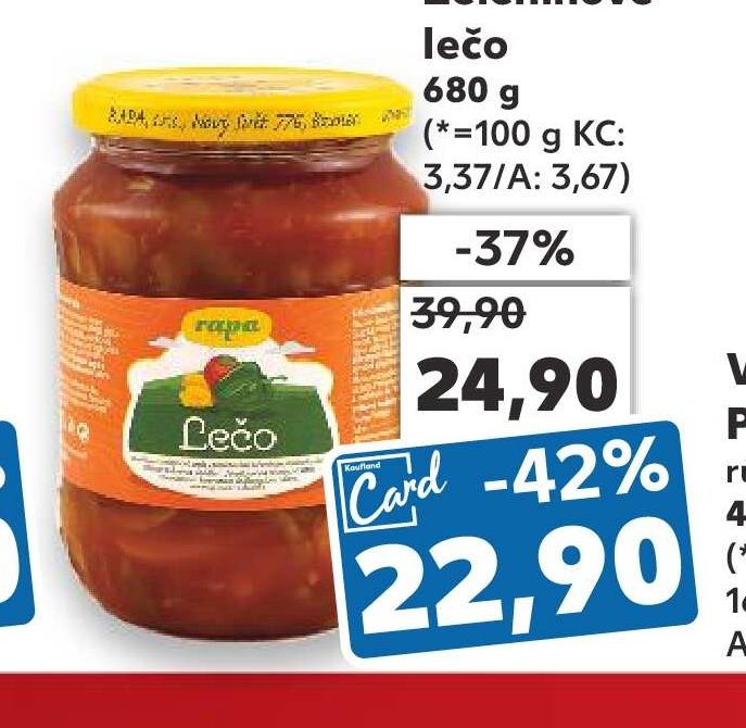 Rapa zeleninové lečo 680 g