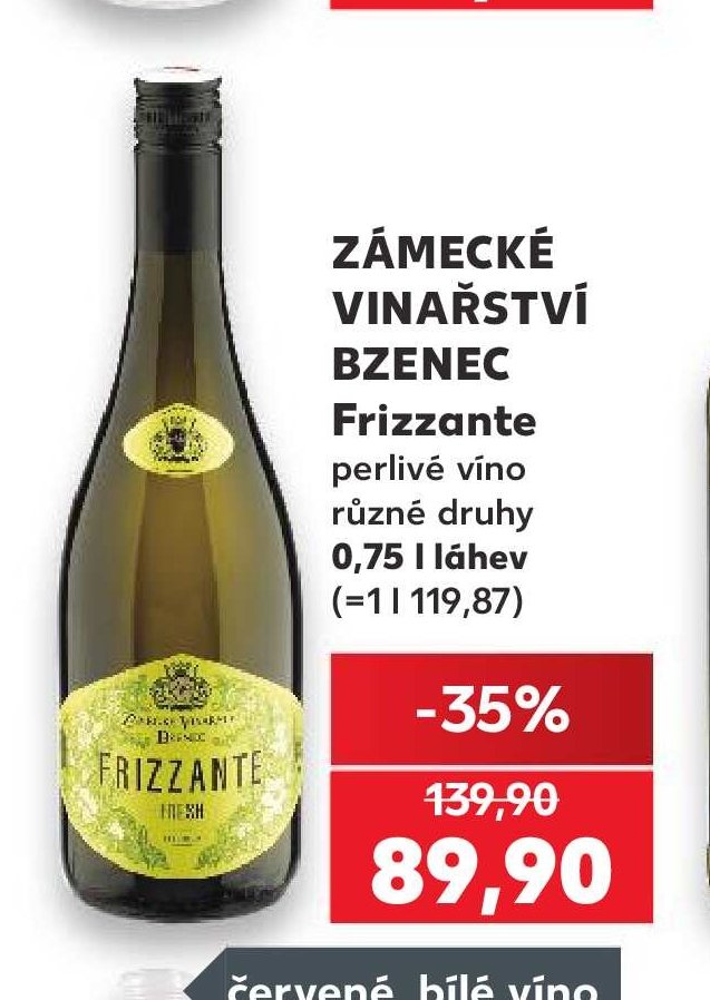 Zámecké vinařství Bzenec Frizzante