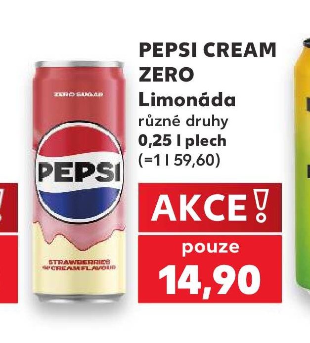 Pepsi Cream Zero Limonáda