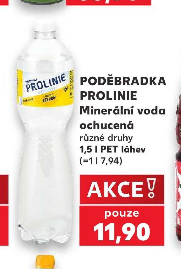 Poděbradka Prolinie Minerální voda ochucená