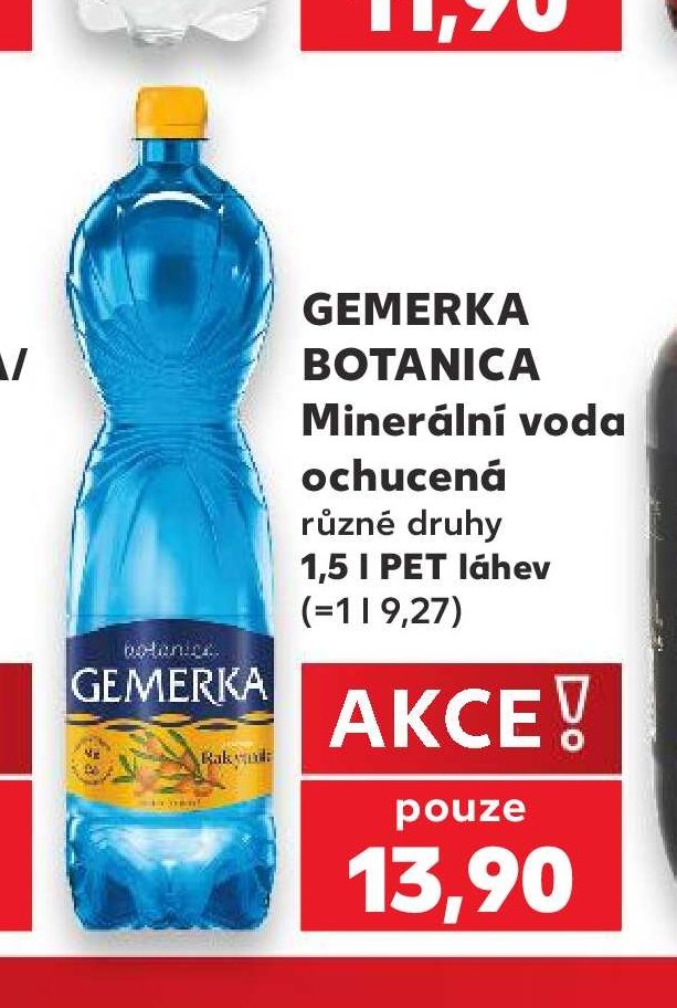 Gemerka Botanica Minerální voda ochucená