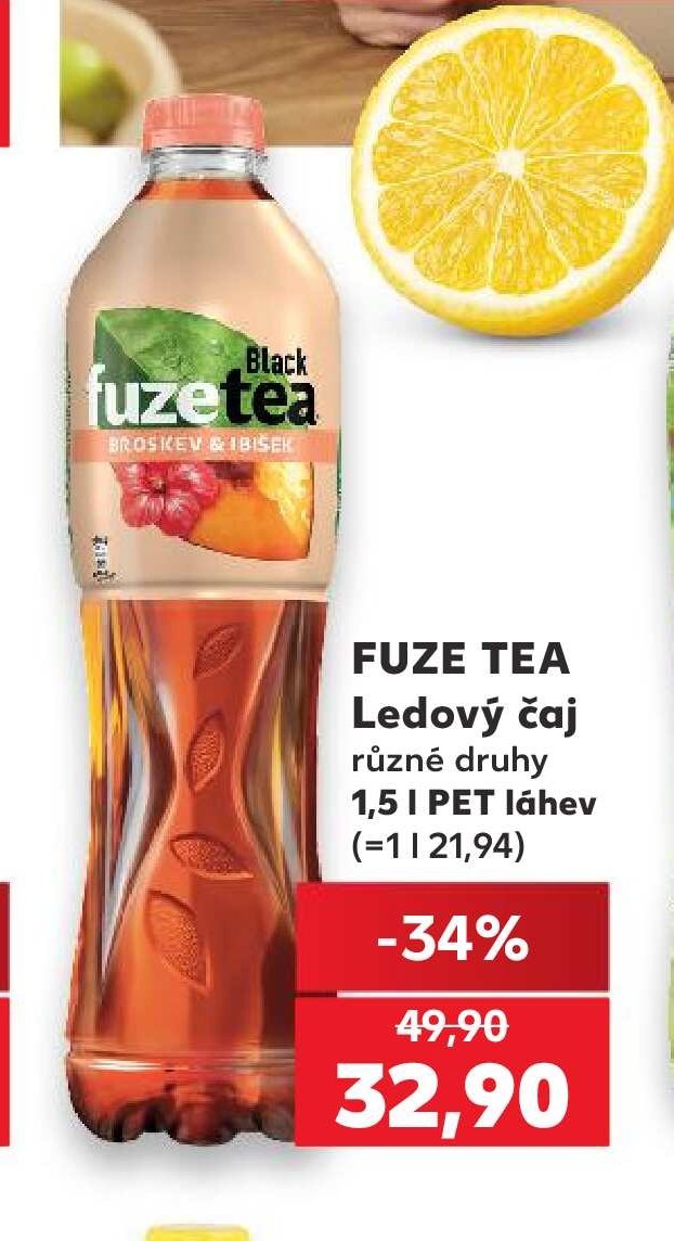 FUZE TEA Ledový čaj různé druhy 1,5 l PET láhev