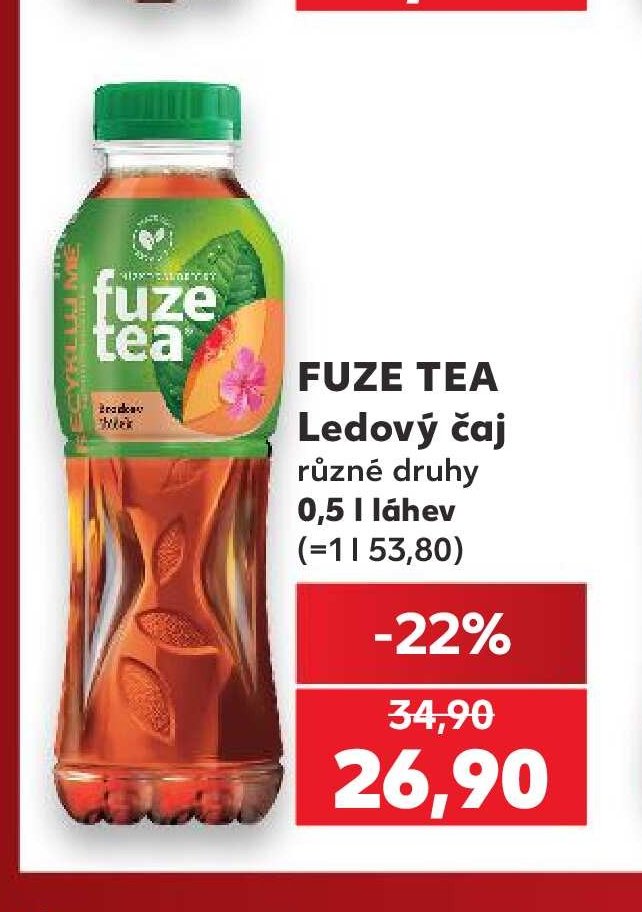 FUZE TEA Ledový čaj různé druhy 0,5 l láhev