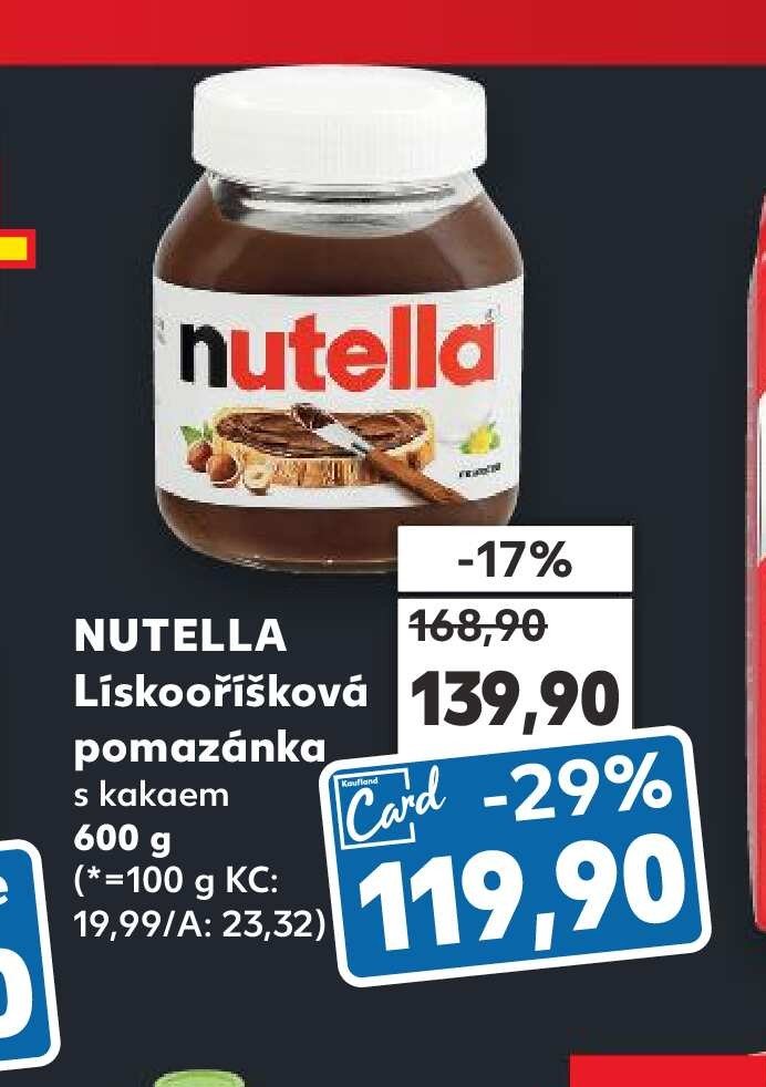 NUTELLA Lískooříšková pomazánka