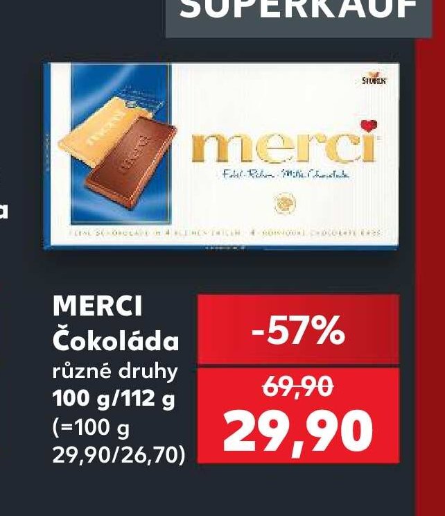 MERCI Čokoláda