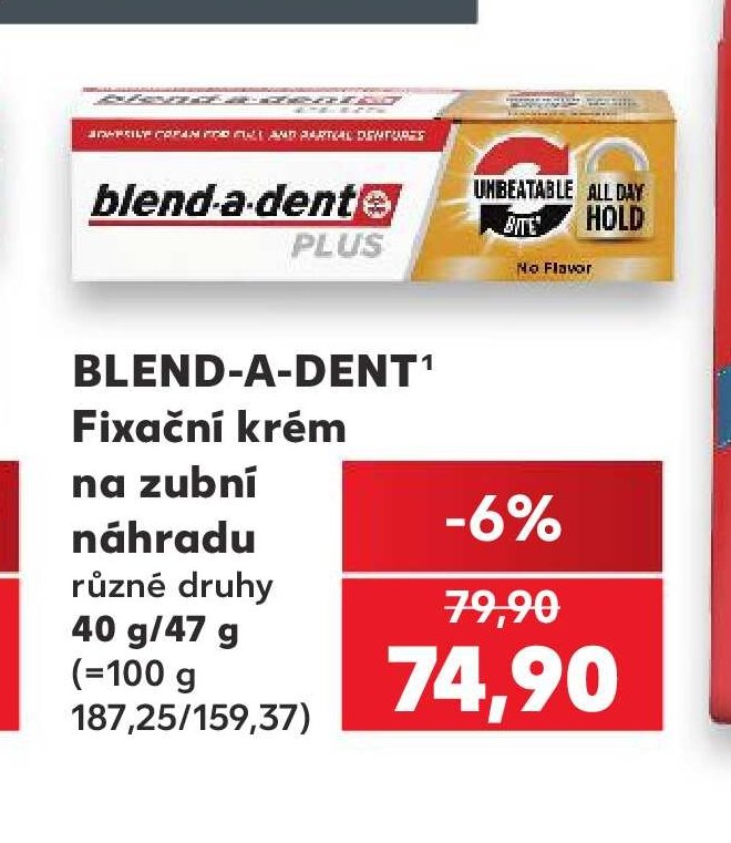 Blend-a-dent Fixační krém na zubní náhradu