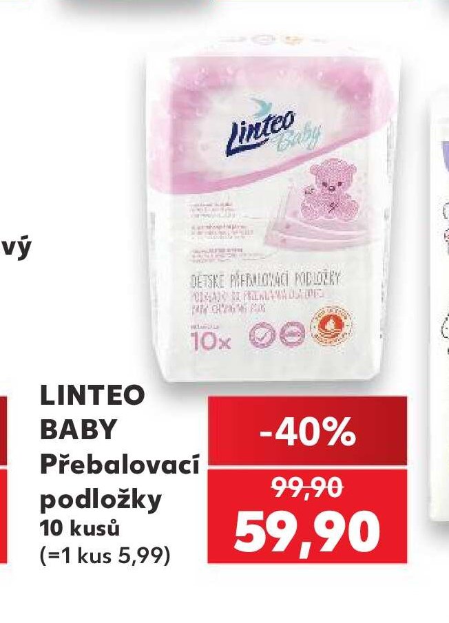 Linteo Baby Přebalovací podložky