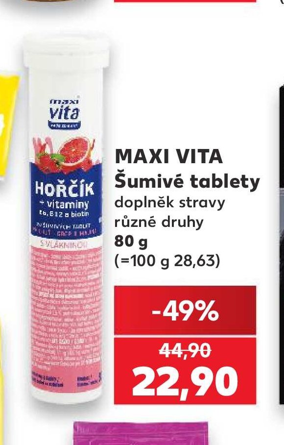 Maxi Vita Šumivé tablety