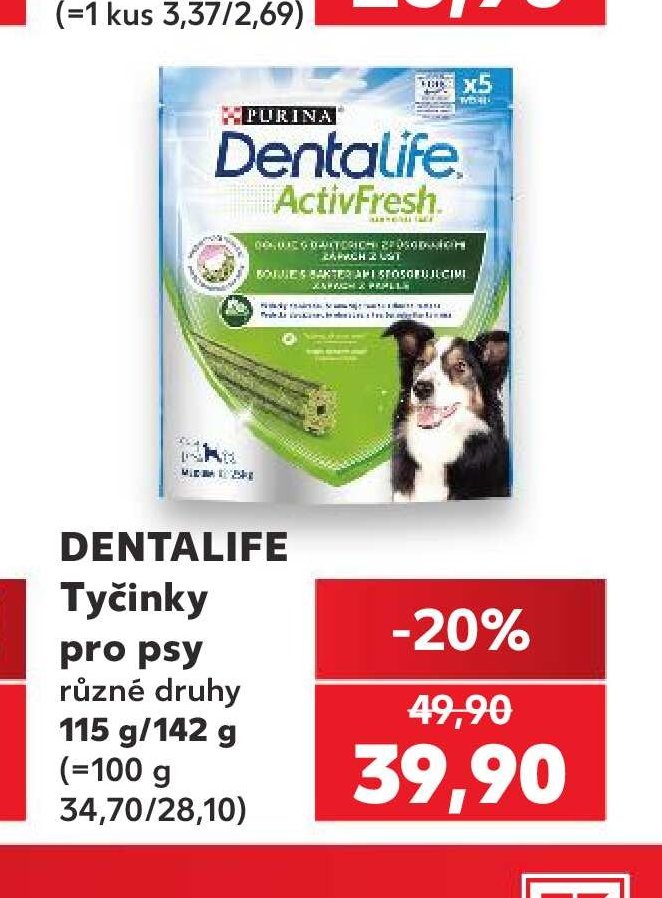 Dentalife Tyčinky pro psy