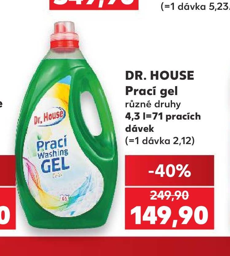 Dr. House prací gel 4,3 l