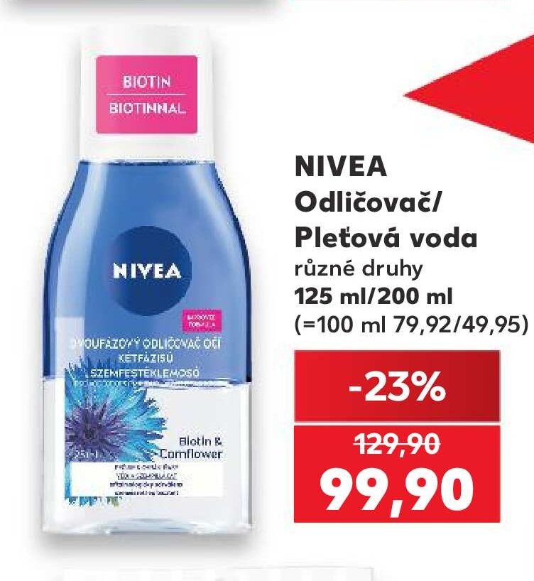 NIVEA Odličovač/Pleťová voda různé druhy 125 ml/200 ml