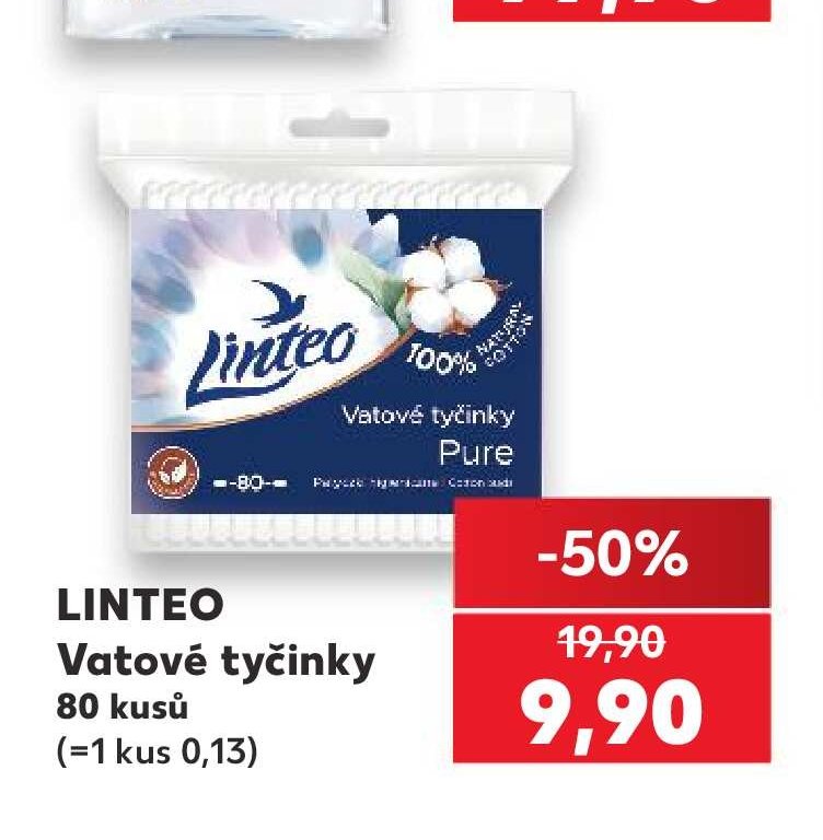 LINTEO Vatové tyčinky 80 kusů