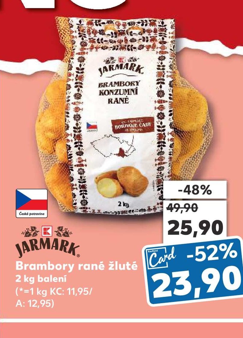 Brambory rané žluté