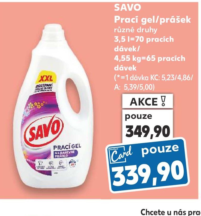 SAVO Prací gel/prášek