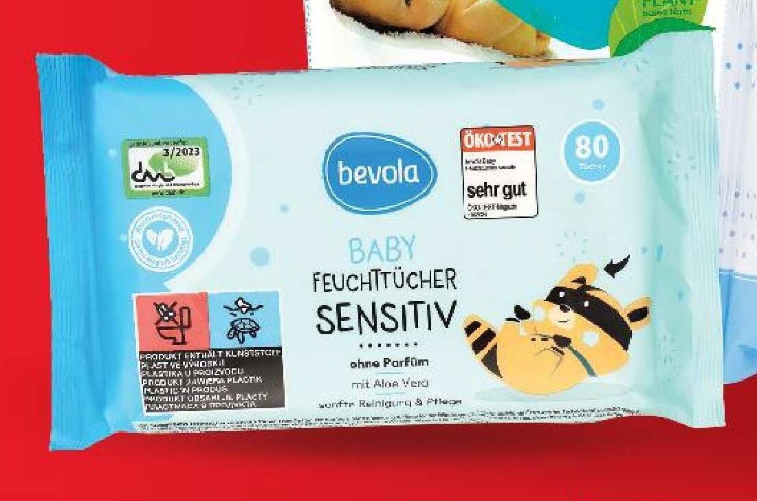 bevola BABY FEUCHTTÜCHER SENSITIV