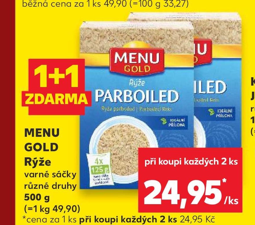 Menu Gold Rýže