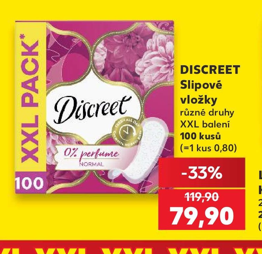 DISCREET Slipové vložky
