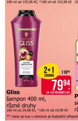 Gliss šampon 400 ml