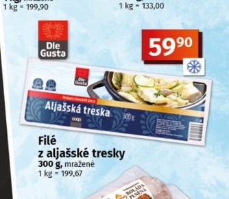 Filé z aljašské tresky