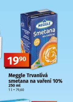 Meggle Trvanlivá smetana na vaření 10%