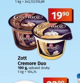 Zott Cremore Duo
