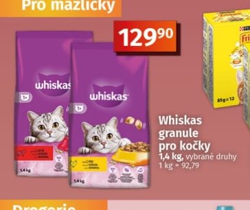 Whiskas granule pro kočky