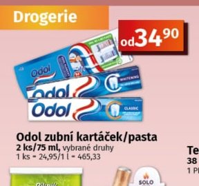 Odol zubní kartáček/pasta