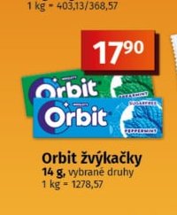 Orbit žvýkačky