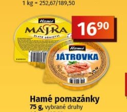 Hamé pomazánky