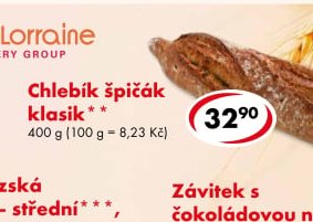 Chlebík špičák klasik